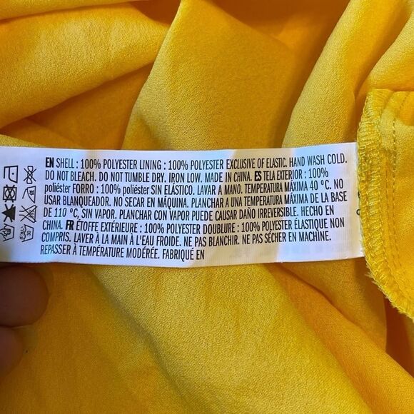 ENDLESS ROSE One Shoulder Yellow Mini Dress.Size S - Picture 14 of 16